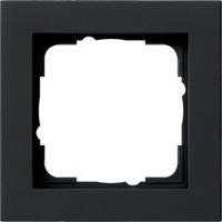 Zwart mat enkel afdekraam Gira E2 021109 - thumbnail