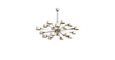 Tonone Bolt Chandelier 18 arms Hanglamp - Beige Tonone Bolt Chandelier 18 arms Hanglamp - Beige