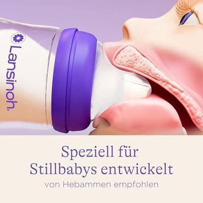 Lansinoh Natural Wave Zuigfles + Speen 2x240ml