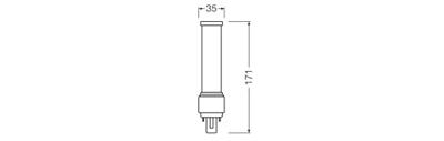 OSRAM HOMELIGHTING 4058075558601 LED-lamp Energielabel E (A - G) G24d-3 10 W = 26 W Neutraalwit (Ø x l) 34 mm x 171 mm 1 stuk(s) OSRAM HOMELIGHTING 4058075558601 LED-lamp Energielabel E (A - G) G24d-3 10 W = 26 W Neutraalwit (Ø x l) 34 mm x 171 mm 1 stuk(s)