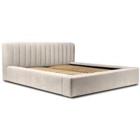 Trae Mobler Como 160 x 200 cm Gestoffeerd Bed Beige - thumbnail
