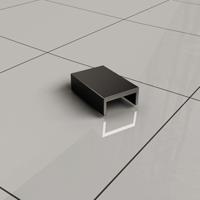 Wiesbaden Afdekkapje Slim tbv Muurprofiel Mat Zwart - thumbnail