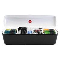 Tafeldispenser douwe egberts 5 vakken inhoud zwart - thumbnail