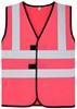 Korntex KX127K Childrens Safety Vest Esbjerg - 4 Reflective Stripes - Neon Pink - XS - thumbnail
