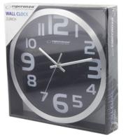 Esperanza EHC013K Wall Clock - Zurich - Black Kwartsklok Ovaal Zwart, Wit - thumbnail