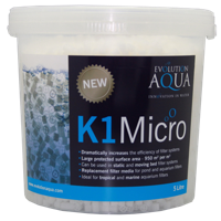 Evolution Aqua K1 Micro Medium - 1L Biofilter Media voor Gezonde Aquaria & Waterkwaliteit - thumbnail