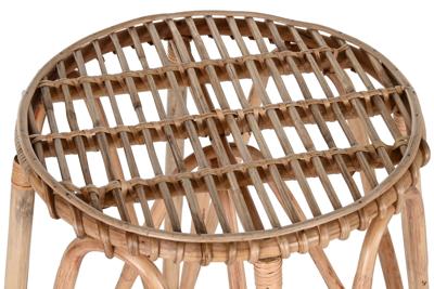 Kruk Home ESPRIT Natuurlijk vlechtwerk 50 X 50 X 86 cm