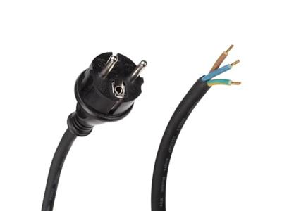Rubber netsnoer 1.5 m 3g2.5 cee 7/7 stekker naar stekkerloos Velleman - Velleman Rubber netsnoer 1.5 m 3g2.5 cee 7/7 stekker naar stekkerloos Velleman - Velleman