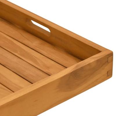 VidaXL Dienblad 50x50 cm massief teakhout