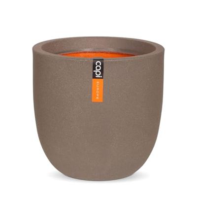 Capi waste bol smooth nl kunststof bloempot 54x52 cm warme taupe - thumbnail