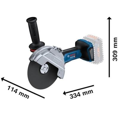 Bosch Professional GWS 18V-180 P Accu Haakse Slijper 180mm 18V Basic Body L-Boxx - 06019H6L02 - thumbnail