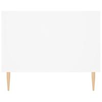 Salontafel 102x50x40 cm bewerkt hout wit - thumbnail