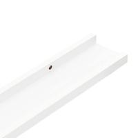 Wandschappen 2 st 115x9x3 cm wit - thumbnail