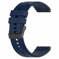 Siliconen gesp bandje - Donkerblauw - Garmin Vivoactive 6 / Vivoactive 5 / Vivoactive 3 - thumbnail
