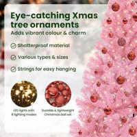 VidaXL Kunstmatig voorverlicht kerstboom met 150 led roze 150 cm pvc - thumbnail