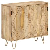 Dressoir 80x30x75 cm massief mangohout - thumbnail