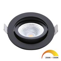 EcoDim LED inbouwspot 5W DimToWarm 85mm 36gr rond verstelbaar zwart - LED4710 - thumbnail