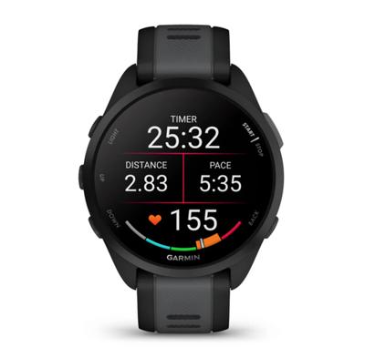 Garmin Forerunner 165 3,05 cm (1.2") AMOLED 43 mm Digitaal 390 x 390 Pixels Touchscreen Zwart GPS