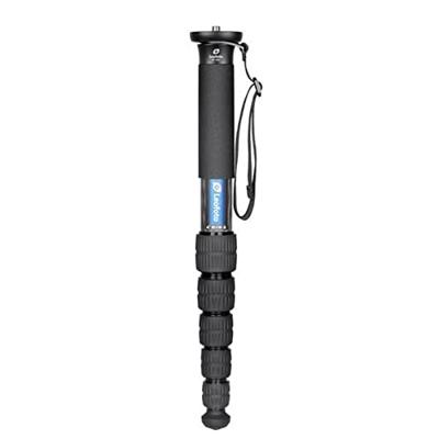 Leofoto - Carbon Monopod - Heavy Work - Gewicht Capaciteit: 15 kg - Max. Hoogte: 165 cm (zonder kogelkop) - Zes verlengstukken - MP-366C