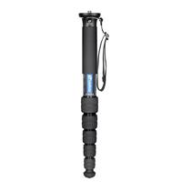Leofoto - Carbon Monopod - Heavy Work - Gewicht Capaciteit: 15 kg - Max. Hoogte: 165 cm (zonder kogelkop) - Zes verlengstukken - MP-366C - thumbnail