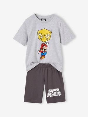 Tweekleurige pyjashort voor jongens Super Mario® antraciet Tweekleurige pyjashort voor jongens Super Mario® antraciet