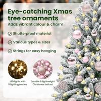 VidaXL Kunstkerstboom met 150 led groen en wit 120 cm pvc en metaal - thumbnail