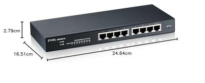 Zyxel GS1900-8 Managed L2 Gigabit Ethernet (10/100/1000) Zwart Zyxel GS1900-8 Managed L2 Gigabit Ethernet (10/100/1000) Zwart