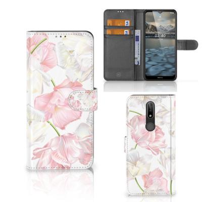 Nokia 2.4 Hoesje Lovely Flowers Nokia 2.4 Hoesje Lovely Flowers