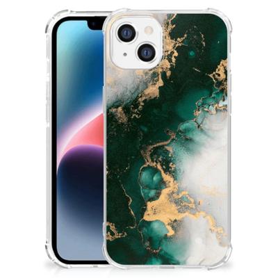 Anti-Shock Hoesje voor Apple iPhone 14 Plus Marmer Groen Anti-Shock Hoesje voor Apple iPhone 14 Plus Marmer Groen