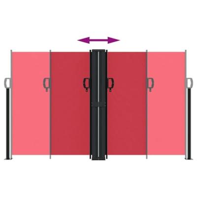 Windscherm uittrekbaar 140x600 cm rood Windscherm uittrekbaar 140x600 cm rood