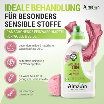 AlmaWin Wasmiddel wol & zijde - 750ml - thumbnail