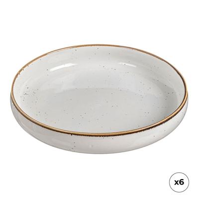 Diep bord Ovenza Porselein Ø 20 cm (6 Stuks)