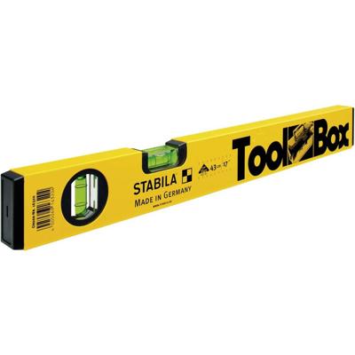 Stabila Toolbox 16320 Metalen waterpas 43 cm 0.5 mm/m Stabila Toolbox 16320 Metalen waterpas 43 cm 0.5 mm/m