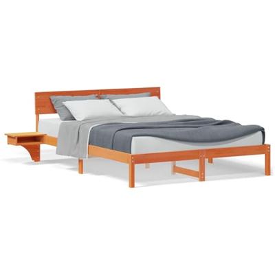 Bedframe Wasbruin 160 x 200 cm Massief grenenhout