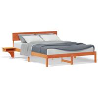 Bedframe met nachttafels met hoofdeinde Wasbruin 160 x 200 cm - thumbnail