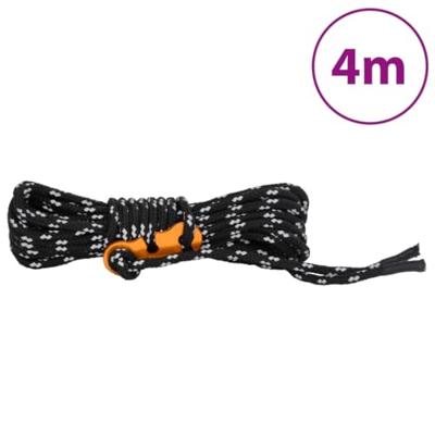 Tentscheerlijnen met spanners 8 st reflecterend 4 m 4 mm - thumbnail