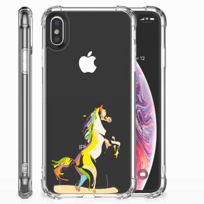 Apple iPhone X | Xs Stevig | Bumper Hoesje | Horse Color