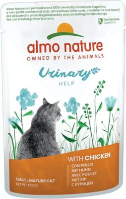 Almo Nature Urinary Help met kip natvoer kat (70 g) 60 x 70 g - thumbnail