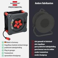 Brennenstuhl Professional Bouwplaats kabelhaspel | KA 3200 5 | IP44 | 33m | H07RN-F 3G2.5 - 9202330110 - thumbnail