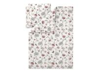 LIVARNO Microvezel-satijnen dekbedovertrek, 200 x 200 cm (Vlinder wit) - thumbnail