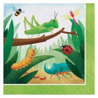 Haza Witbaard insecten servetten, 16st. - thumbnail