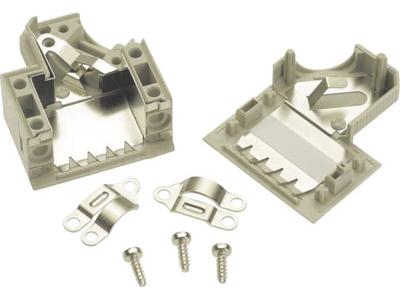 HARTING 09670500573 09670500573 D-sub behuizing Aantal polen: 50 Kunststof 45 ° Grijs 1 stuk(s) Piece