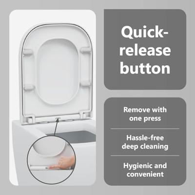 VidaXL Toiletzitting wit 47,5 x 35 x 3,6 cm duroplast