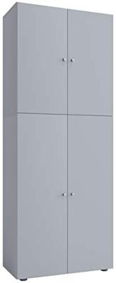 VCM Kantoorkast Lona (Openslaande deuren, Grijs, XXl)