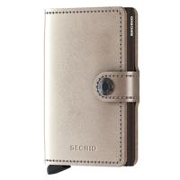 Secrid Miniwallet Portemonnee Metallic champagne & brown Dames portemonnee - thumbnail