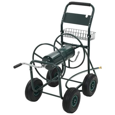 Tuinslangtrolley met 1/2" slangkoppeling 75 m staal