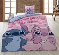 Angel and Stitch Love you to the stars Dekbedovertrek 140 x 200 cm - polykatoen - thumbnail
