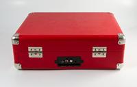 GPO SW196RED Attache Portable USB Turntable with Speakers Red - thumbnail