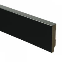MDF Moderne plint 55x12 voorgelakt RAL9005 - lengte 240cm - thumbnail