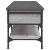 Schoenenbank 102x42x45 cm bewerkt hout grijs sonoma eikenkleur - thumbnail